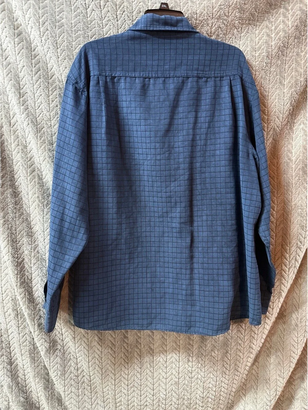 George Sueded Polyester Long Sleeve Shirt XL Dark Navy